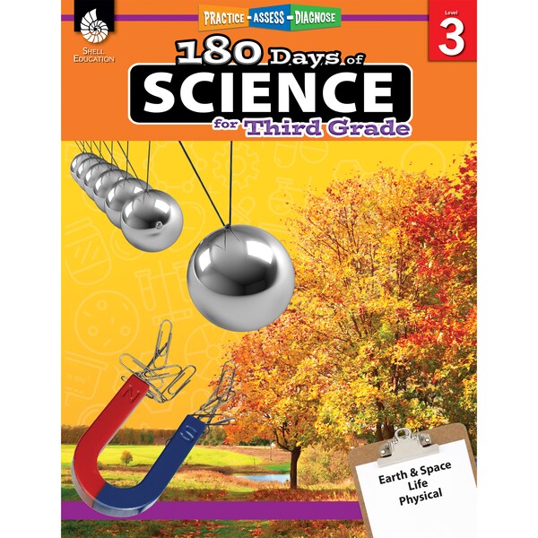 Shell Education Shell Education 180 Days of Science Book, Grade 3 51409 - main